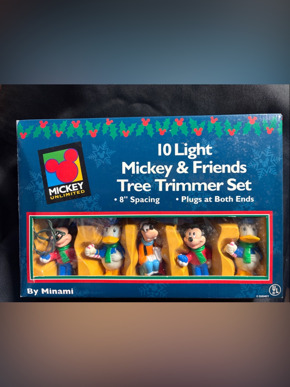 Mickey & Friends 10-Light Tree Trimmer Set - Blue Packaging